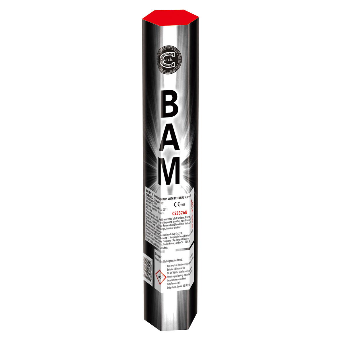 BAM roman candle firework by celtic fireworks