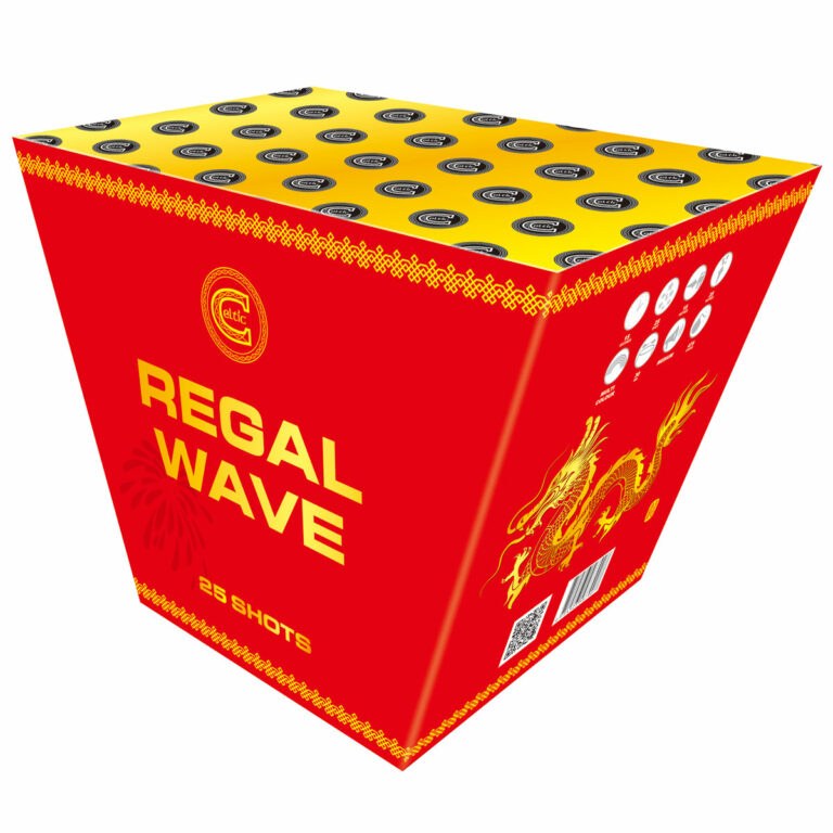 regal wave by celtic fireworks, available at Paul's Fireworks