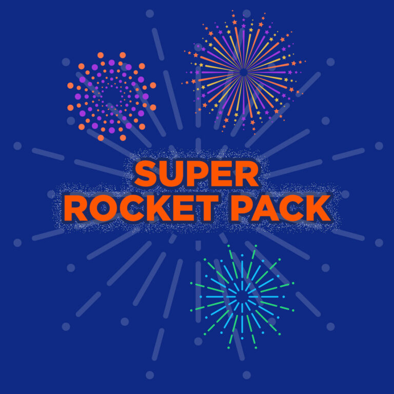 super rocket pack and best selling rockets at pauls fireworks