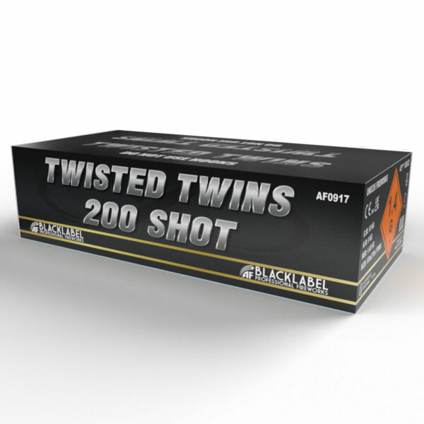 twisted twins by black label fireworks available at Paul's Fireworks